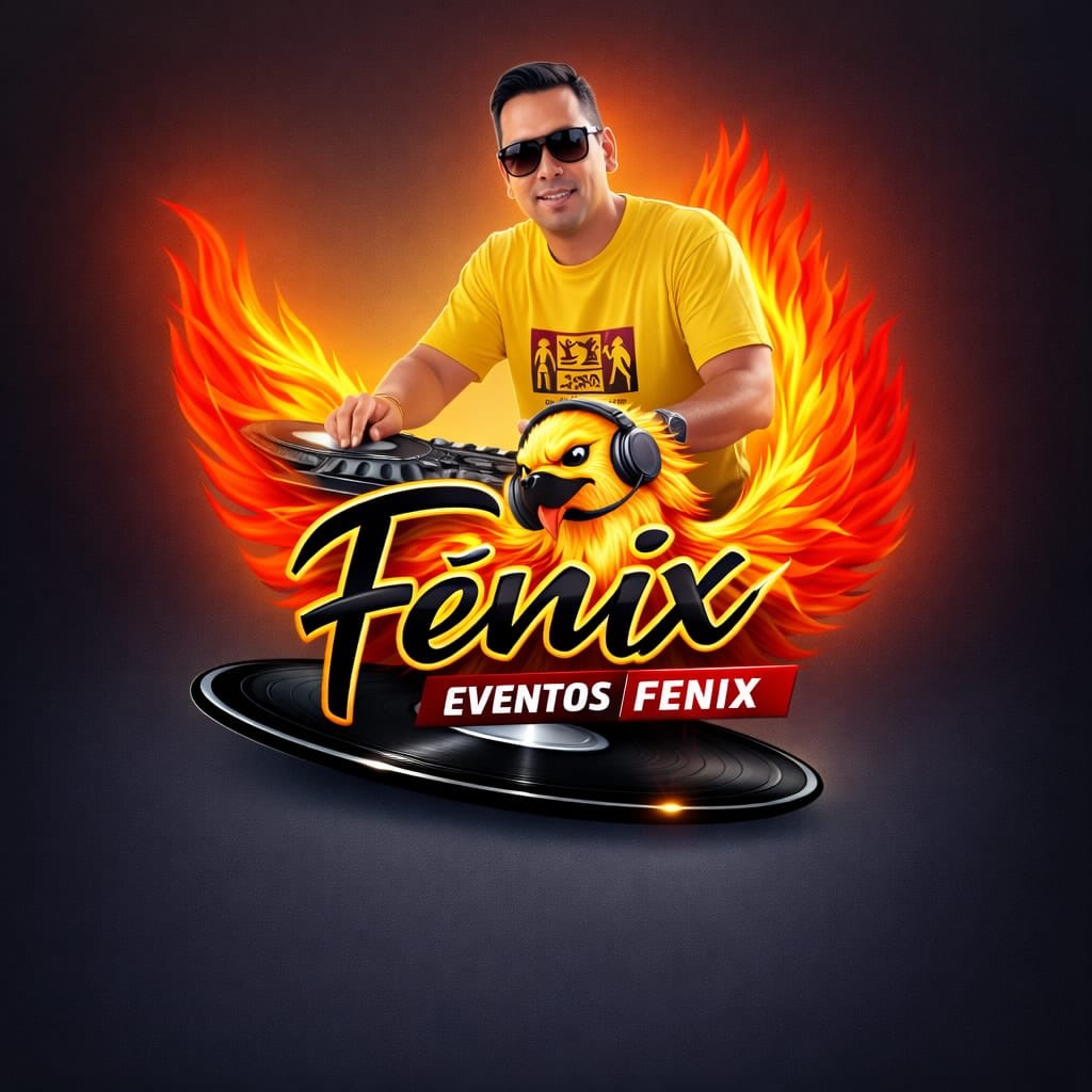 Logo de Eventos Fénix sobre fondo blanco